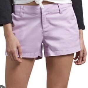 J.Crew lavender chino shorts size 2 100% cotton
